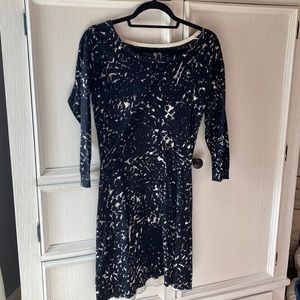 Banana Republic XS black/white cotton dress
